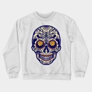 Sugar skull for dia de los muertos Crewneck Sweatshirt